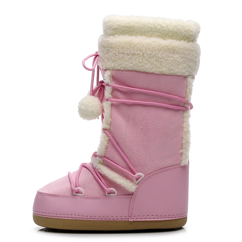 CozyStride Velvet Snow Boots