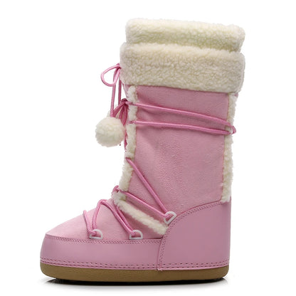 CozyStride Velvet Snow Boots