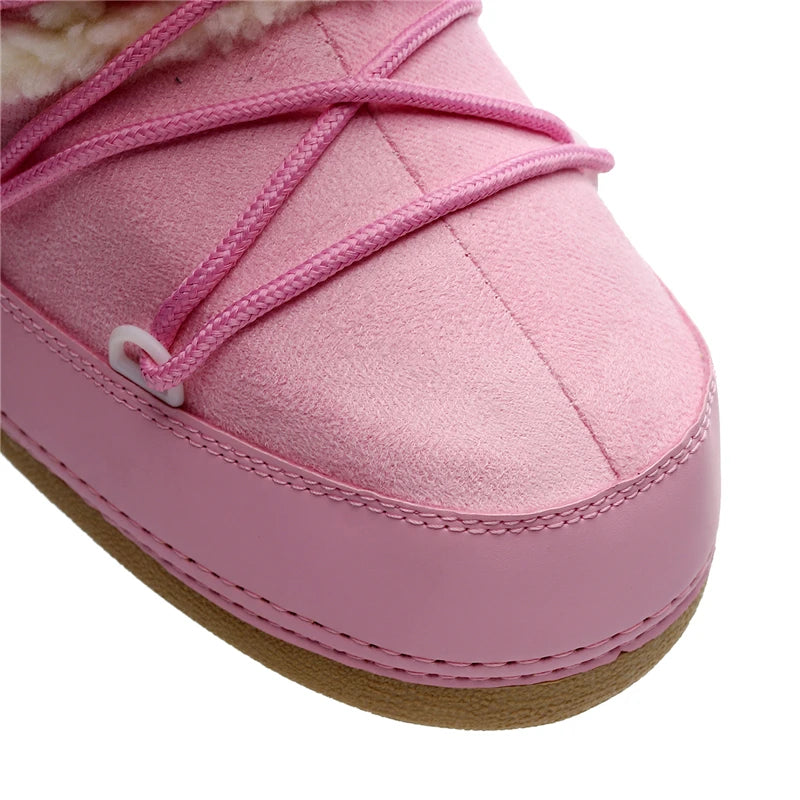 CozyStride Velvet Snow Boots