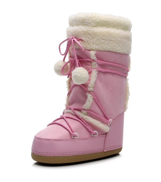 CozyStride Velvet Snow Boots