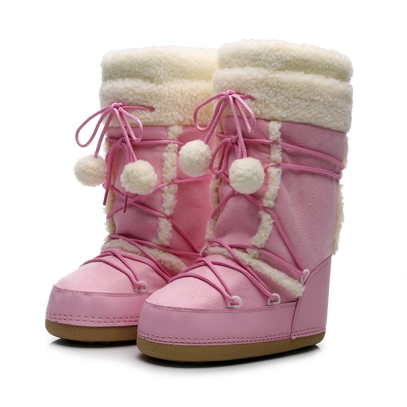 CozyStride Velvet Snow Boots