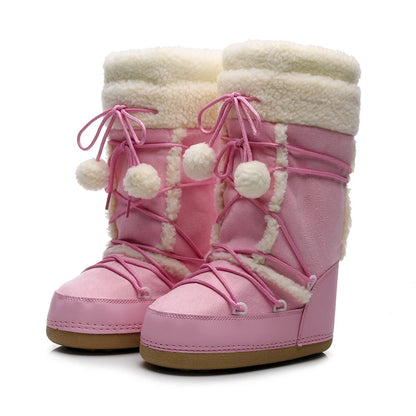 CozyStride Velvet Snow Boots