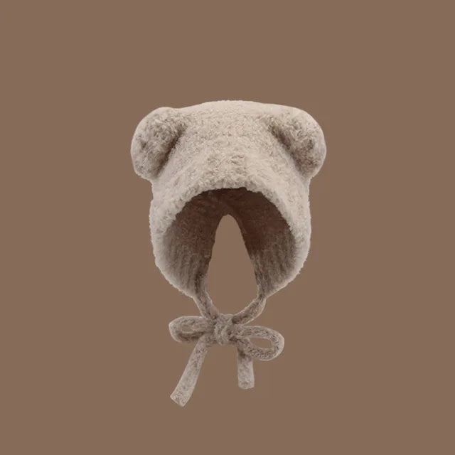 CozyLamb Winter Lace-Up Knitted Beanie